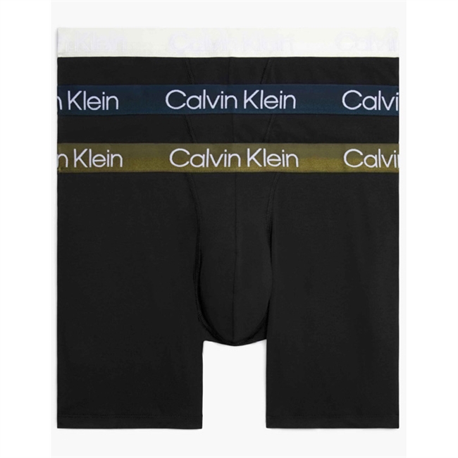 Calvin Klein 3-Pack Tights Sort m. Farvet Elastik