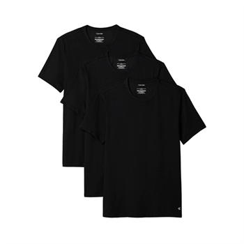 3-pak undertrøjer i sort med ærmer fra Calvin Klein