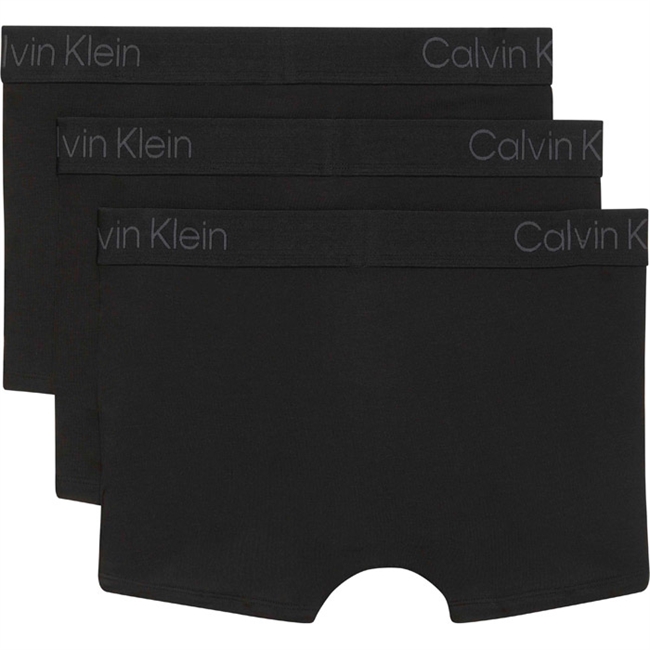 Lækker blød 3-Pak trunk fra Calvin Klein i sort.