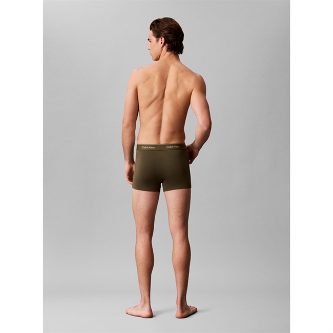 Calvin Klein 3-Pak Relaxed Fit Trunks  Grøn/Sort/Hvid stribet