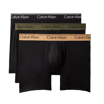 Calvin Klein 3-Pak Boxer Brief Grøn/Sort/Bronze