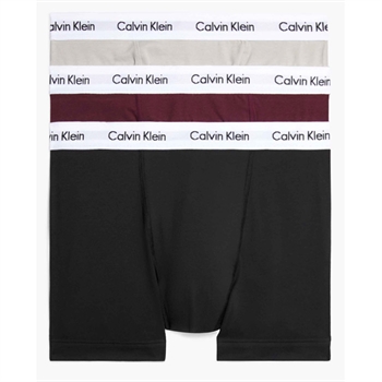 Calvin Klein 3-Pak Trunks i Sort/Bordeaux/Beige