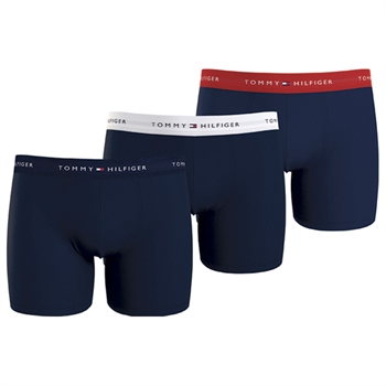 Tommy Hilfiger 3-Pak Klassiske Boxer Brief med farvet elastik