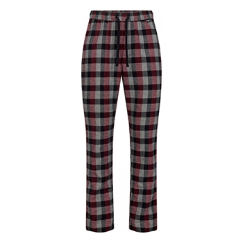 Lækre ternet pyjamas bukser i rød fra JBS