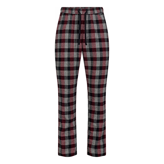 Lækre ternet pyjamas bukser i rød fra JBS