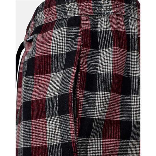 Lækre ternet pyjamas bukser i rød fra JBS