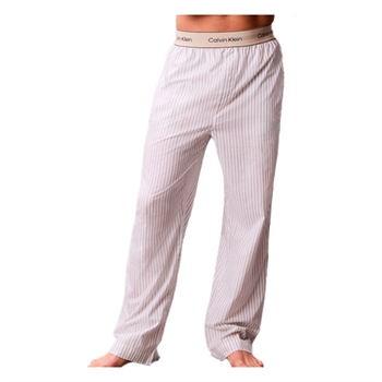 Behagelige stribede pyjamas bukser i hvid fra Calvin Klein 