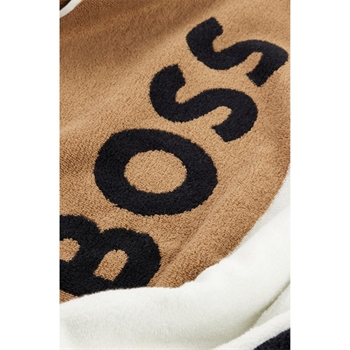 Lækkert og smart BOSS Beach Fashion Håndklæde med logo og striber