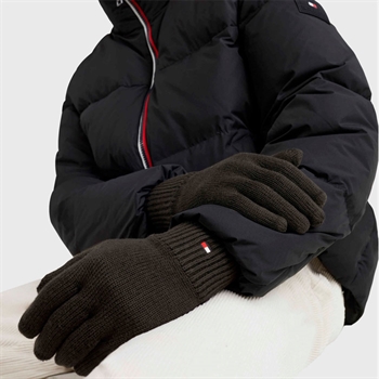 Lækre Sorte Tommy Hilfiger Strikhandsker