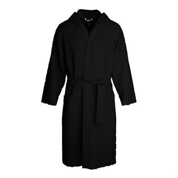 Lækker og komfortabel morgenkåbe i sort fra BOSS