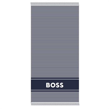 Lækkert retro håndklæde med striber fra BOSS.
