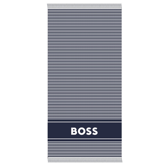 Lækkert retro håndklæde med striber fra BOSS.