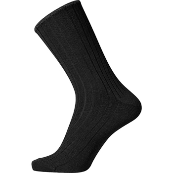 Varme og behagelige sorte uld sokker uden top elastk.