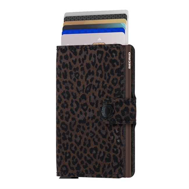 Secrid Mini Wallet Leopard Brun