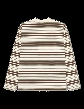 Les Deux Hvid/Brun Stribet T-shirt