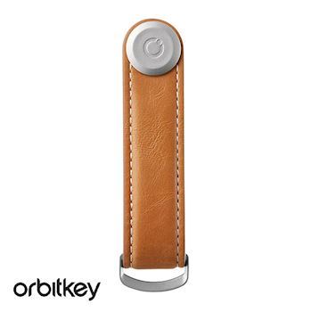 Orbitkey Nøglering Tan/White
