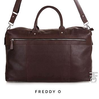 Weekend Taske Kalveskind Cognac Freddy O