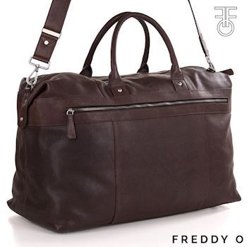 Weekend Taske Kalveskind Cognac Freddy O