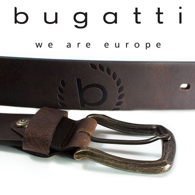 Bugatti Bælte Ægte Læder Dark Brown