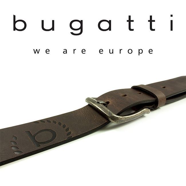 Bugatti Bælte Ægte Læder Dark Brown