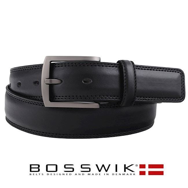 Bosswik Læder Bælte Black Design