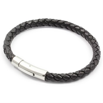 Loke Læder Armbånd 6mm Casual