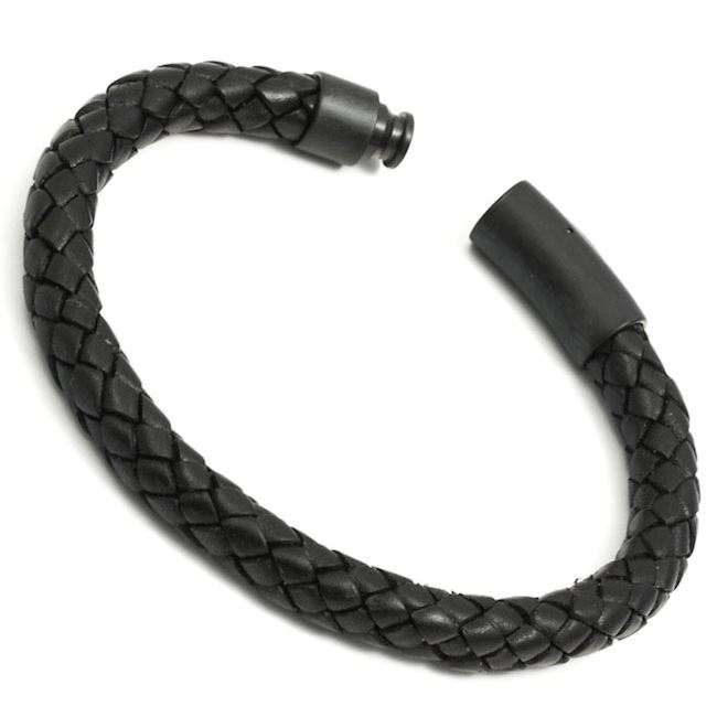 Loke Armbånd Casual Sort 8mm