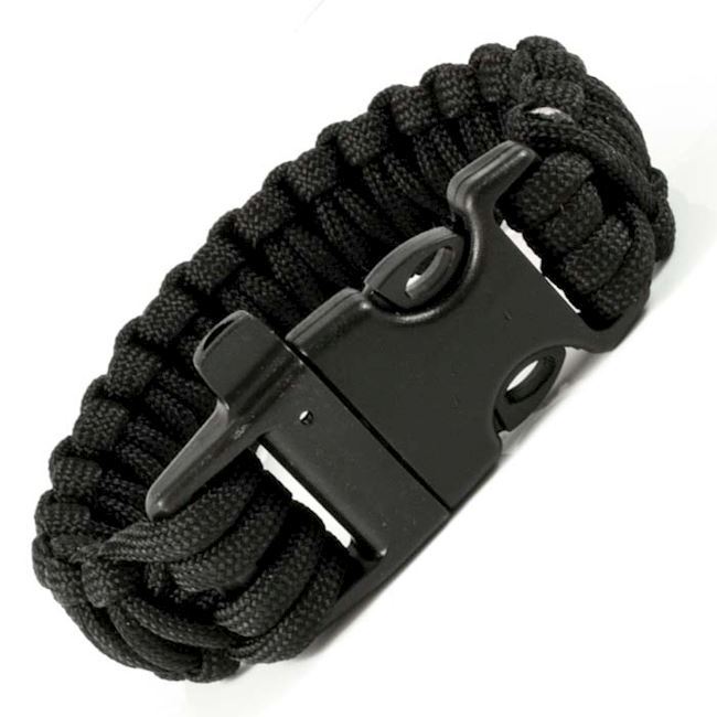 Paracord Herre Armbånd Sort