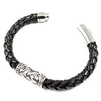 Loke Læder Armbånd Viking 8mm