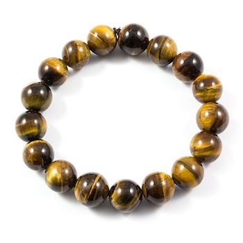 Tiger Eye Armbånd Brunt 12mm