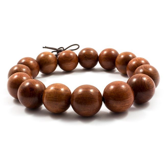 Armbånd Træ Cognac 15mm