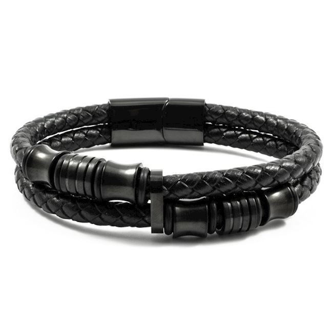 Herre Armbånd Duo Steel Black