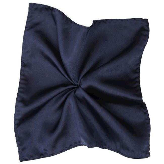 Navy Butterfly Selvbinder Med Lommeklud