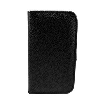 Iphone 4 cover sort kunstlæder