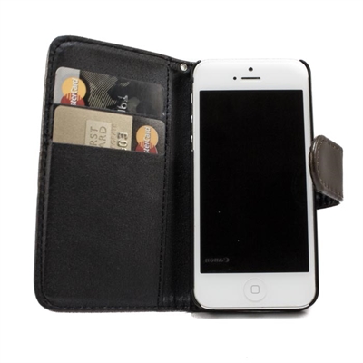 Elegant blankt læder cover til Iphone 5/5s