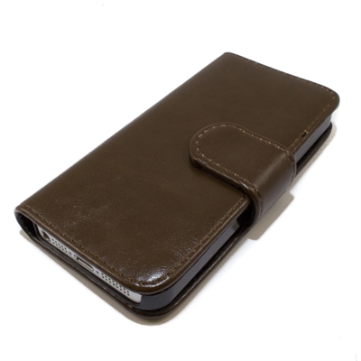 Elegant blankt læder cover til Iphone 5/5s