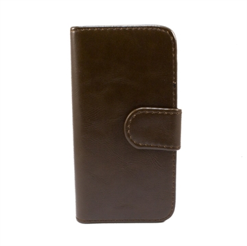 Elegant blankt læder cover til Iphone 5/5s