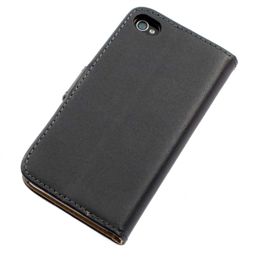 iPhone 5/5s Cover Sort Læder