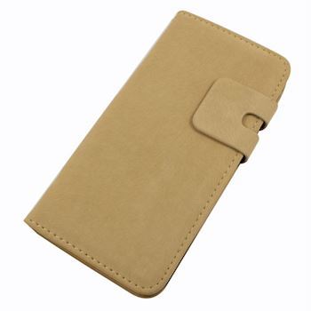 Blødt Læder Cover Beige iPhone 6/6+