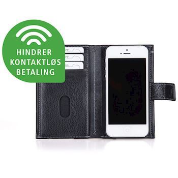 Kalveskinds Cover iPhone 6 Sort