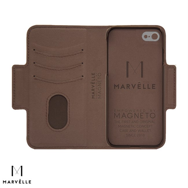 Marvelle iPhone 6/7/8 Vegan Cover N307 Walnut Dark Brown