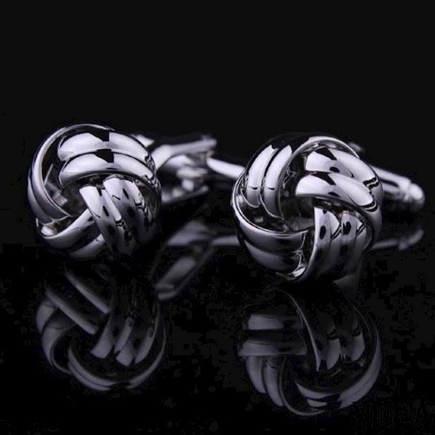 Manchetknapper Classic Silver Knot