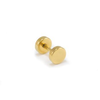 6mm Stud Ørering Guld