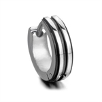 Ørering til Mænd Sort Sølv