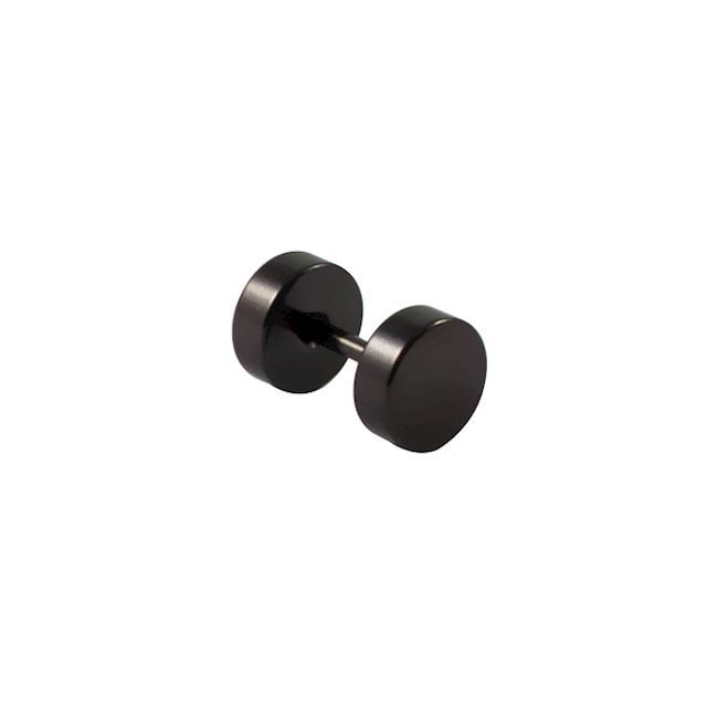 6mm Sort Stud Ørering