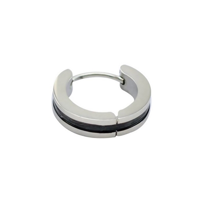 Herre Ørering Black Stripe