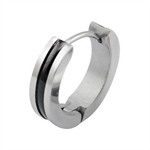 Herre Ørering Black Stripe