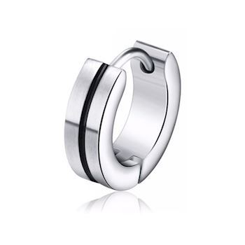 Herre Ørering Black Stripe