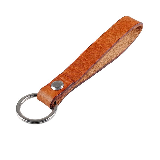 Bosswik Kort Keyhanger Læder Cognac