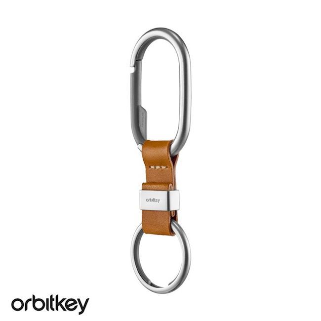Orbitkey Clip Tan/Steel